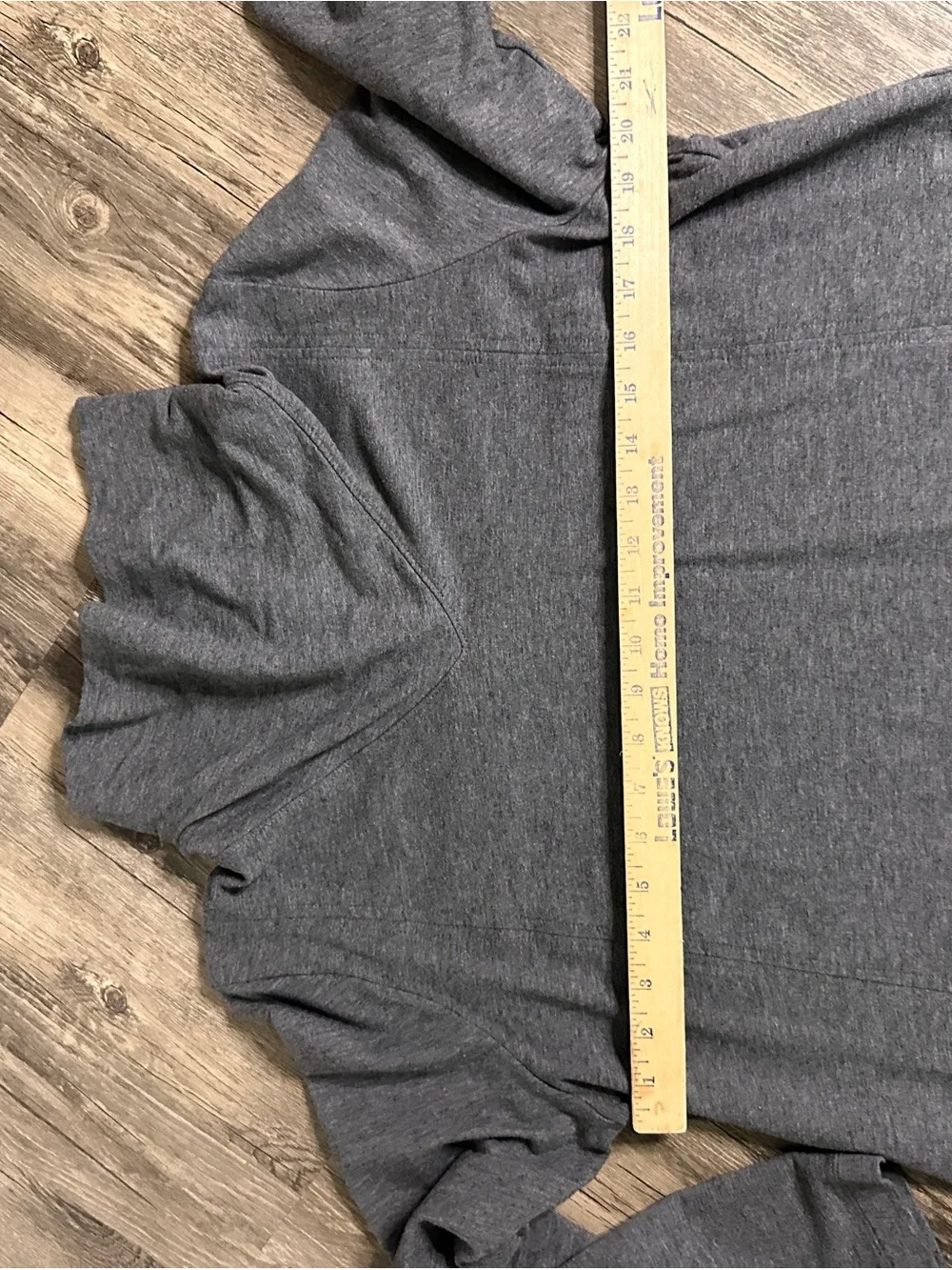 Women's Charcoal Cowl Neck Pullover Hoodie large
